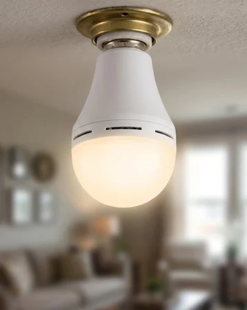 Şarjlı LED Ampul 6500K Soğuk Beyaz E27 Duy Enerji Tasarruflu - Lisinya