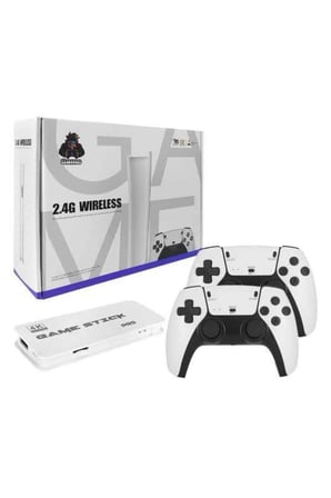 yeni nesil 3D 4K 2000 Oyunlu Game Stick Oyun Konsolu Çift Konsol - Lisinya