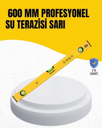 İnşaat ve Ev Kullanımı İçin 600 mm Su Terazisi - Lisinya