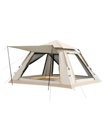 Otomatik Kamp Çadırı 240x240x160 cm 6 Kişilik Geniş Hacimli Güneşlikli - Lisinya