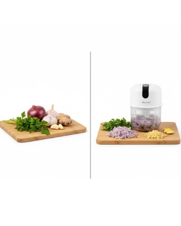 Şarjlı Mini Sarımsak Doğrayıcı USB Şarjlı 250 ml - Lisinya