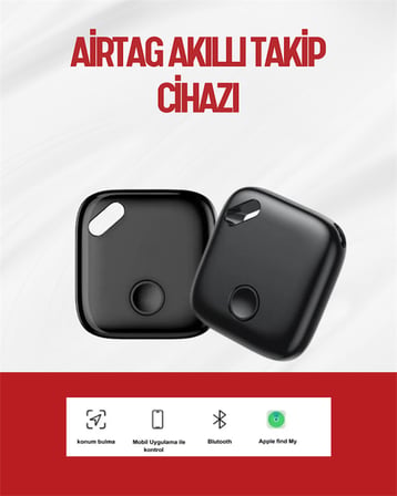 iOS Uyumlu Smart Tag | Uzun Pil Ömrü | Bul Uygulaması ile Entegre Akıllı Takip Cihazı - Lisinya