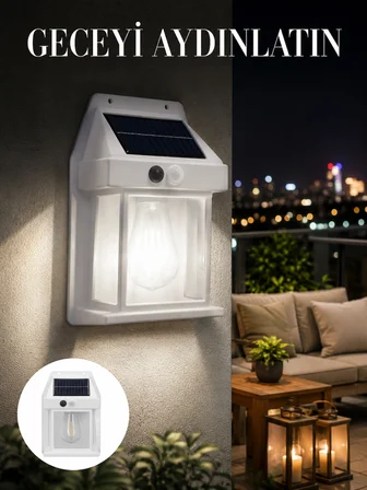 1800 mAh Pilli Solar Duvar Aydınlatma Yeni Nesil - Lisinya