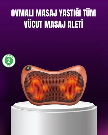 Ergonomik Derin Yoğurmalı Boyun Bel Sırt Masaj Cihazı Priz Çakmak Girişli - Lisinya