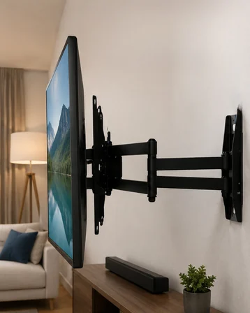 27 55 İnç Hareketli TV Askı Aparatı Duvara Monte TV Taşıyıcı - Lisinya
