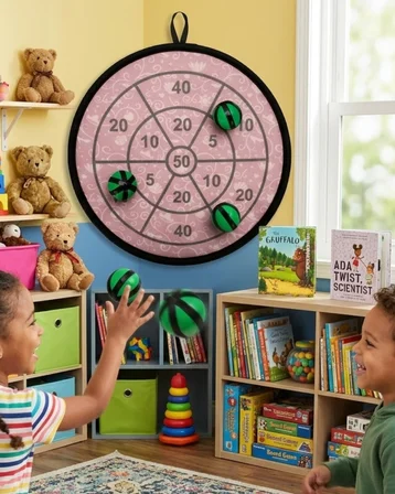 Güvenli Dart Oyunu Cırtlı Toplu Çocuk Oyuncağı Eğlence ve Beceri Seti - Lisinya