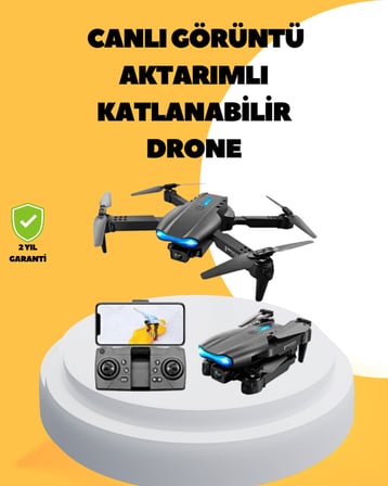 Wifi FPV Canlı Görüntü Aktarımlı Katlanabilir Drone - Lisinya