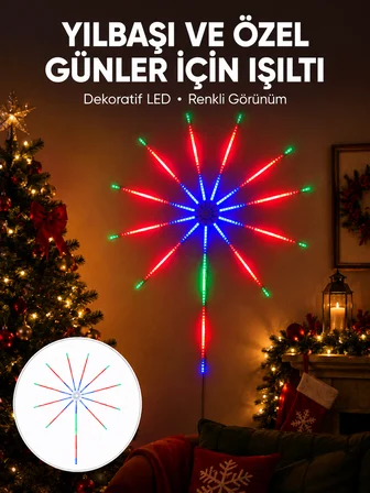 Akıllı RGB LED Duvar Lambası Kumandalı ve Uygulama Kontrollü Yeni Nesil - Lisinya