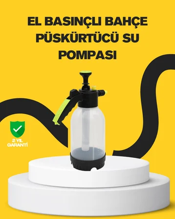 Köpük Püskürtücü 2 Litre Dayanıklı Manuel Basınçlı Yıkama Şişesi - Lisinya