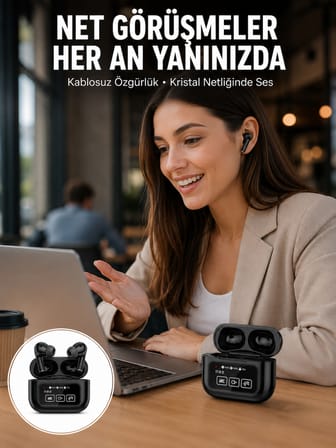 2025 Model Bluetooth Kulaklık Dokunmatik Ekran Yüksek Ses Kalitesi Yeni Nesil - Lisinya