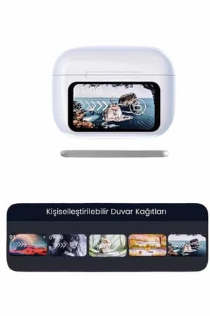 Dokunmatik Ekranlı ANC/ENC Yeni Nesil Pro Bluetooth Kulaklık Dokunmatik Ekran - Lisinya