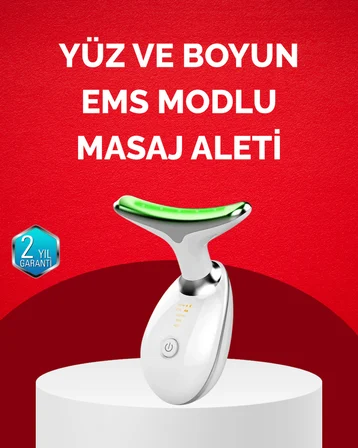 USB Şarjlı LED Işık Terapili Yüz Boyun Bakım Cihazı - Lisinya