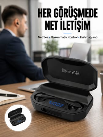 Çağrı Cevaplayabilen Akıllı Saat 5.2 Bluetooth Bağlantılı Kulaklık Yeni Nesil - Lisinya