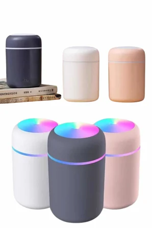 Rgb Işıklı Ulrasonik Ledli Hava Nemlendirici Buhar Makinesi Buhardanlık - Lisinya