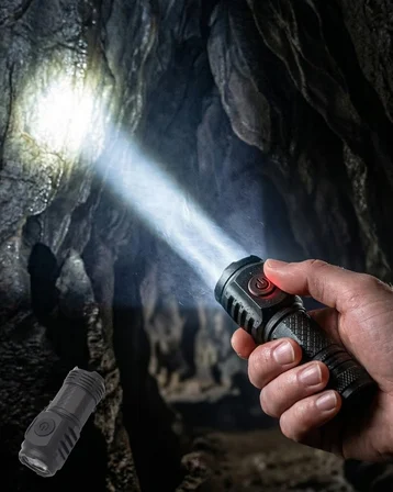 Taşınabilir Mini El Feneri USB Type-C Şarjlı ve Dayanıklı Tasarım - Lisinya