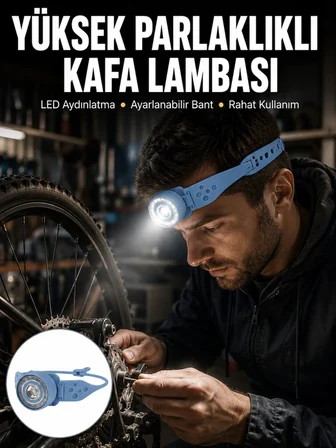 Hafif ve Taşınabilir Kamp Kafa Lambası Ayarlanabilir Işık Yeni Nesil - Lisinya