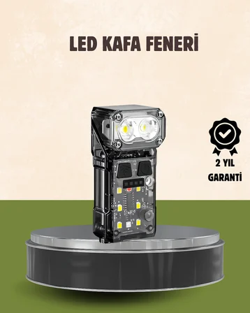 3’ü 1 Arada LED Far Şarj Edilebilir Sensörlü Manyetik 10 Saat Kullanım - Lisinya