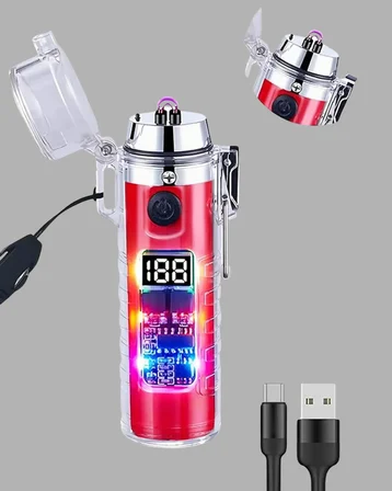 Kamp ve Outdoor İçin Çok Amaçlı Çakarlı Elektronik Çakmak - Lisinya