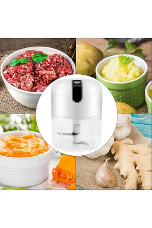 Rondo Doğrayıcı 250 ML Taşınabilir USB Şarjlı Pratik El Rondo Blender Yeni Nesil - Lisinya