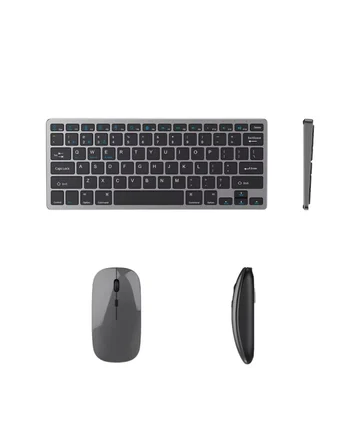 Sessiz Kullanım Sunan Bluetooth Klavye Mouse Seti Çoklu Cihaz Uyumlu - Lisinya