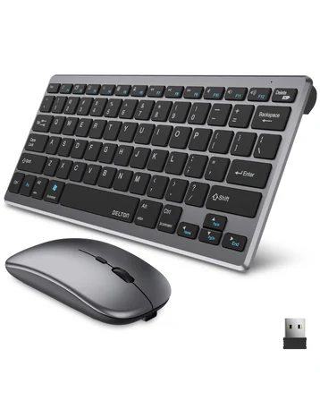 Sessiz Kullanım Sunan Bluetooth Klavye Mouse Seti Çoklu Cihaz Uyumlu - Lisinya