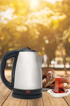 Kettle C F Tipi 220-240V Paslanmaz Çelik Elektrik Kablolu Otomatik Kapanma - Lisinya