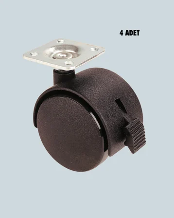 Kilitli Mini Tekerlek Ayak 4 cm 4’lü Set - Lisinya