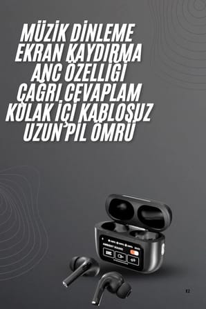 Yeni Nesil Pro Ekranlı Bluetooth Kulaklık 5.0 Bluetooth Yeni Nesil - Lisinya
