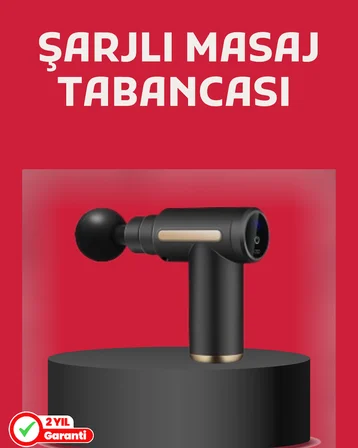Derin Doku Masaj Tabancası 4 Başlık 6 Kademeli Sessiz Güç Şarjlı Kas Gevşetici - Lisinya