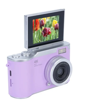 Flip Ekranlı Dijital Kamera 4K Video 48 MP Güzelleştirme Modu - Lisinya