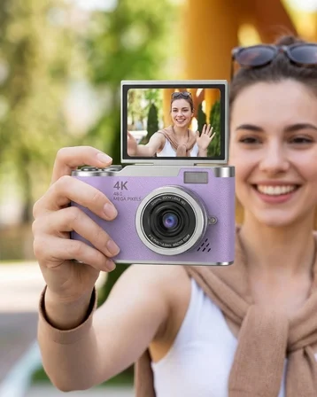 LK007 FOTOĞRAF MAKİNESİ MOR - Lisinya