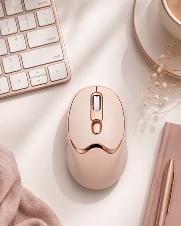 Bluetooth ve 2.4G Destekli Sessiz Kablosuz Mouse Şarjlı Tasarım - Lisinya