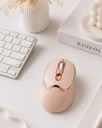Sessiz Tıklama Özellikli Şarjlı Kablosuz Mouse Çoklu Cihaz Uyumlu - Lisinya