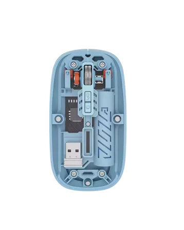 Bluetooth 5.2 ve 2.4G USB Kablosuz Mouse Pilli Mavi Tasarım - Lisinya