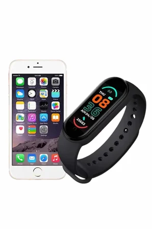 M6 Akıllı Bileklik Siyah Adımsayar Spor Takibi Android ve İOS Uyumlu - Lisinya