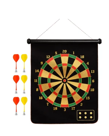 Manyetik Dart Oyunu Katlanabilir Güvenli Dart Seti 6 Ok Hediyeli - Lisinya