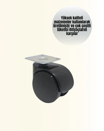 Çok Amaçlı Kilitsiz Masa Ayağı Tekerleği 6 cm - Lisinya