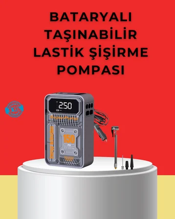 Hızlı Şişirme Güçlü Motorlu 150 PSI Araba Lastik Pompası - Lisinya