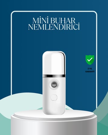 Akıllı Pro Teknolojili Şarjlı Nemlendirici – Portatif Cilt ve Hava Nemlendirici Cihaz - Lisinya