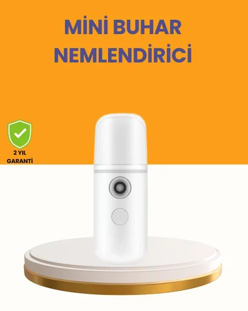 Taşınabilir Şarjlı Buhar Nemlendirici – Kablosuz Akıllı Pro Teknolojili Mini Cilt ve Ortam Nemlendir