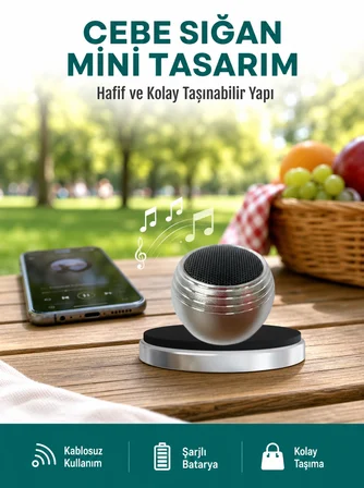 Cep Boy Bluetooth Hoparlör Güçlü Ses Çıkışı TWS Destekli Yeni Nesil - Lisinya