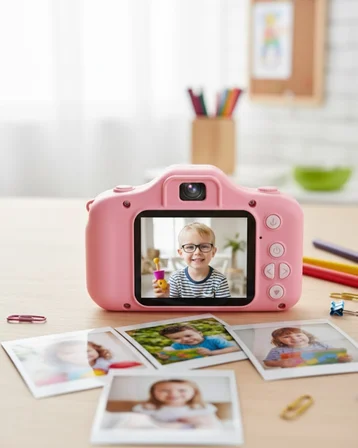 Kompakt Dijital Kamera HD Video ve Fotoğraf Kayıt Özellikli USB Şarjlı Mini Cihaz - Lisinya