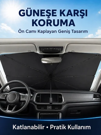 Mini Cooper, Fiat 500, Smart Fortwo, Hyundai i10, Kia Picanto Uyumlu Oto Şemsiye Yeni Nesil - Lisiny