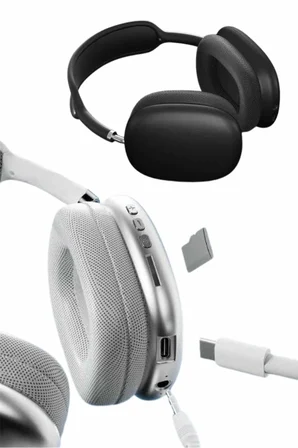 2025 Model Kulak Üstü Kablosuz Bluetooth Kulaklık Gürültü Azalta Uzun Pil - Lisinya