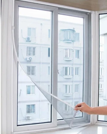 Pencere Sineklik Tülü 100x150 CM Çift Taraflı Bant Hediyeli Kesilebilir Tül Sineklik Seti - Lisinya