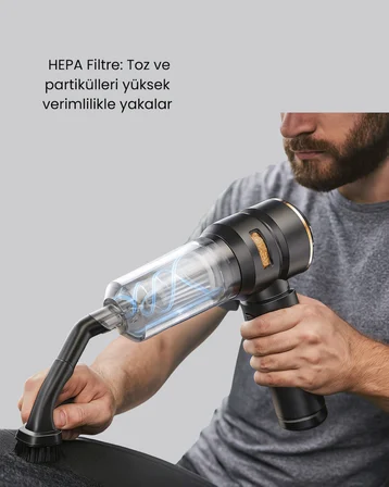 15000 PA Emiş Gücü ve Hava Üfleme Özellikli Şarjlı Süpürge - Lisinya