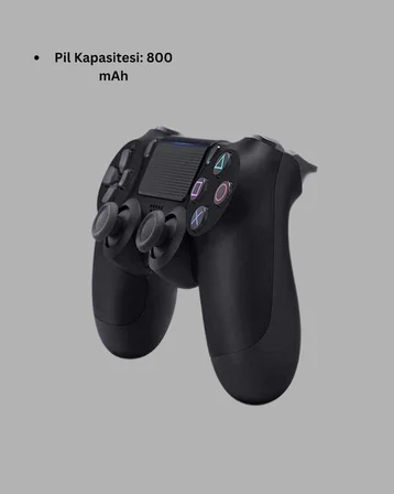 Kablosuz Titreşimli Oyun Kolu – PS4 Uyumlu Ergonomik Tasarım ve Uzun Pil Ömrü - Lisinya