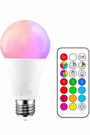 Ambiyans Aydınlatma RGB Led Lamba Kumandalı Renk Değiştirebilen - Lisinya