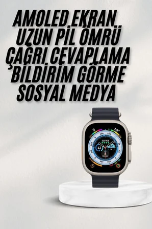 2025 Yeni Model Akıllı Saat Android ve İOS Uyumlu Çağrı Cevaplama - Lisinya