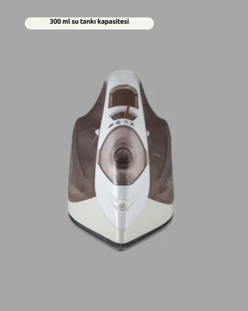Buharlı Ütü 2200W Kireç Önleyici Self Clean Damlatmaz Kahverengi - Lisinya